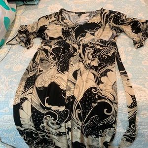 Black and cream dress excellent for work